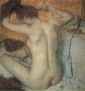 Edgar Degas Woman Combing her Hair oil painting on canvas